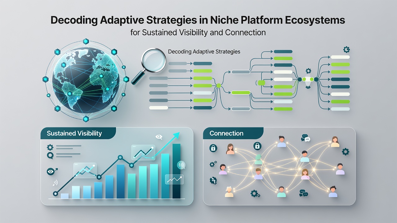 Diagram depicting adaptive strategy loops with feedback cycles connecting content creation, audience response, and platform algorithm adjustments